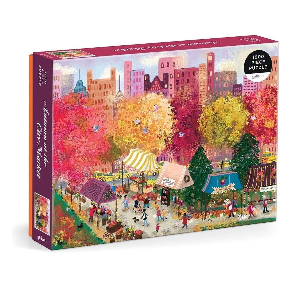 Galison Autumn at The City Market – 1000 Piece Puzzle